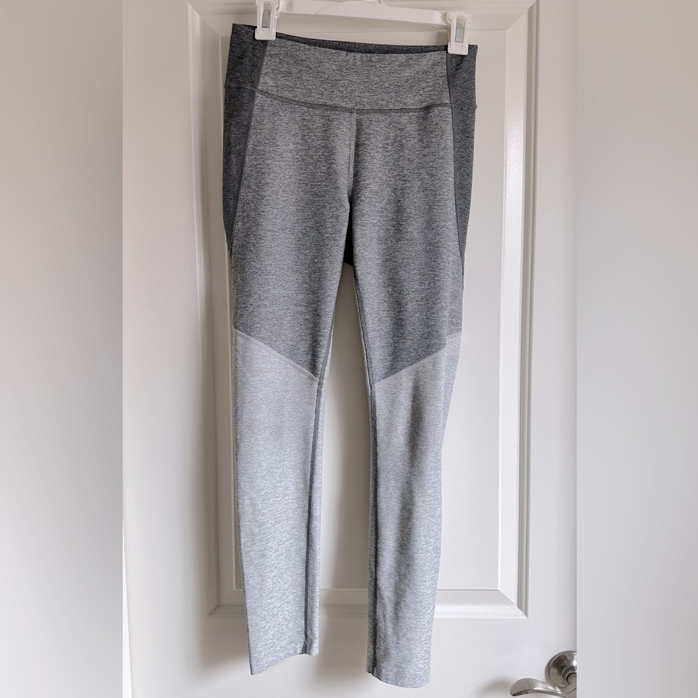 Outdoor Voices Women’s Color Block Leggings | Size: M | Color: Grey (3 shades)